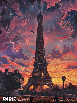 NFT The Eiffel Tower with Serial  11 from HBAR NFT Collection  Hashtraveler and The Great Places 