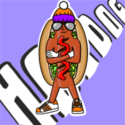 NFT CAP - Hotdog Hustle - Gen 1 #343 with Serial  609 from HBAR NFT Collection  CAP - Hotdog Hustle - Hustle Dogs - Gen 1