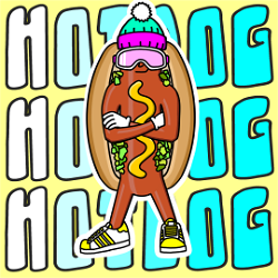 NFT CAP - Hotdog Hustle - Gen 1 #519 with Serial  433 from HBAR NFT Collection  CAP - Hotdog Hustle - Hustle Dogs - Gen 1