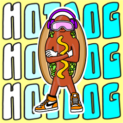 NFT CAP - Hotdog Hustle - Gen 1 #367 with Serial  585 from HBAR NFT Collection  CAP - Hotdog Hustle - Hustle Dogs - Gen 1