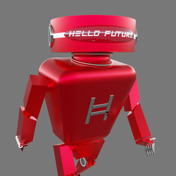 HBAR NFT Collection Second-Generation Hedera Robot "RUBY" EDITION