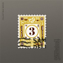 NFT Number 3 Volume 1 - Classic with Serial  814 from HBAR NFT Collection  Earthlings Stamps