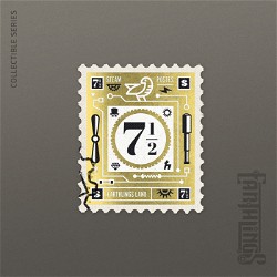 NFT Number 7.5 Volume 2 - Gold with Serial  678 from HBAR NFT Collection  Earthlings Stamps