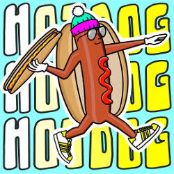 HBAR NFT Collection CAP - Hotdog Hustle - Hustle Dogs - Gen 1