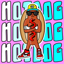 NFT CAP - Hotdog Hustle - Gen 1 #543 with Serial  409 from HBAR NFT Collection  CAP - Hotdog Hustle - Hustle Dogs - Gen 1