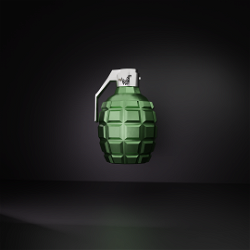 NFT Grenade with Serial  721 from HBAR NFT Collection  Hangry Barboons OG Weapons