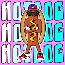 NFT CAP - Hotdog Hustle - Gen 1 #348 with Serial  604 from HBAR NFT Collection  CAP - Hotdog Hustle - Hustle Dogs - Gen 1