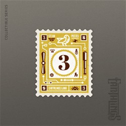 NFT Number 3 Volume 1 - Classic with Serial  676 from HBAR NFT Collection  Earthlings Stamps