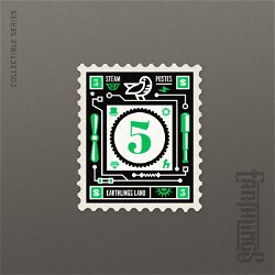 NFT Number 5 Volume 2 - Classic with Serial  735 from HBAR NFT Collection  Earthlings Stamps