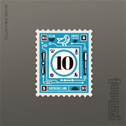 NFT Number 10 Volume 1 - Classic with Serial  1110 from HBAR NFT Collection  Earthlings Stamps