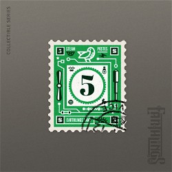 NFT Number 5 Volume 1 - Classic with Serial  696 from HBAR NFT Collection  Earthlings Stamps