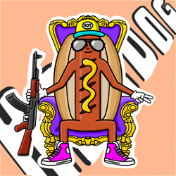 NFT CAP - Hotdog Hustle - Gen 1 #356 with Serial  596 from HBAR NFT Collection  CAP - Hotdog Hustle - Hustle Dogs - Gen 1