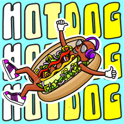 NFT CAP - Hotdog Hustle - Gen 1 #505 with Serial  447 from HBAR NFT Collection  CAP - Hotdog Hustle - Hustle Dogs - Gen 1