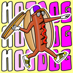 NFT CAP - Hotdog Hustle - Gen 1 #468 with Serial  484 from HBAR NFT Collection  CAP - Hotdog Hustle - Hustle Dogs - Gen 1