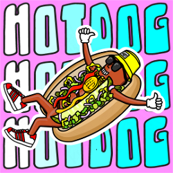 NFT CAP - Hotdog Hustle - Gen 1 #520 with Serial  432 from HBAR NFT Collection  CAP - Hotdog Hustle - Hustle Dogs - Gen 1